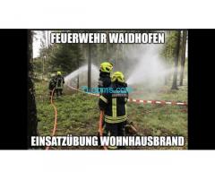 Einsatzübung der Feuerwehr Waidhofen eines Wohnungsbrandes!