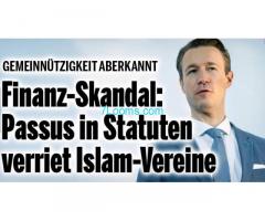 Finanzskandal bei Islam-Vereinen in Österreich, Gemeinnützigkeit aberkannt!