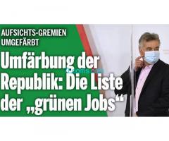 Die Grüne Maifa in Österreich färbt  Aufsichtsratposten auf Gruen incl. Fr. von  Bundespräsidenten!