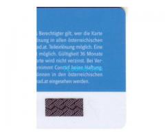 Conrad Megastores Österreich; Geschenkkarte blau; 2017;
