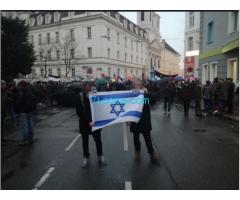 Endlich Achtung Aufpassen, es ist in Wien verboten eine israelische Fahne zu zeigen!