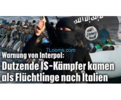 Dutzende IS-Kämpfer kamen als Flüchtline nach Italien! Warnung von Interpol!