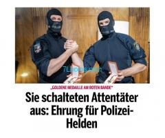 Ehrung für die Polizei-Helden der WEGA; Wiener Einsatz Gruppe Alarmabteilung!