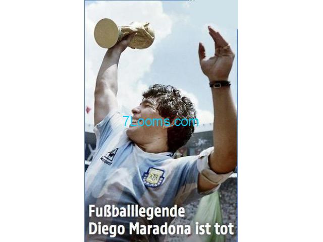 Wir trauern um die ewige unsterbliche Fussballlegende Diego Armando Maradona! RIP!
