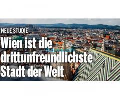 Wien ist die drittfreundlichste Stadt der Welt!! Hr. Bürgermeister Ludwig Bitte DRINGEND ändern!!!