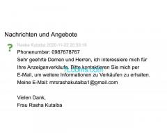 Achtung Betrug (Verdacht)  Frau Rasha Kutaiba ist mrsrashakutaiba1@gmail.com = Ein BetrugsKontakt!
