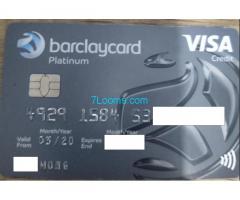 Lost and Found Barclays Visa CreditCard from Mr. Wong in Vienna 22.12.20 19:00!