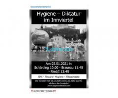 Gesundheitsmechaniker Hygiene - Diktatur im Innviertel am 02.01.20 Schärding 10:00;