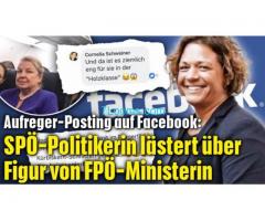Die menschenverachtende SPÖ Landtagsabgeordente Schweiner; Beleidigt GesundheitsMinisterin!