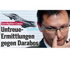 Eurofighter Causa; Untreue Ermittlungen gegen Darabos; Ex Verteidigunsminister der SPÖ;