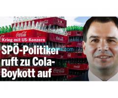 Krieg mit US-Konzern Coca Cola, Michael Schickhofer von der SPÖ fordert Boykott!