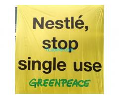 Nestlé stop single use ! Nestlé stop single use ! Nestlé stop single use ! Nestlé stop single use !