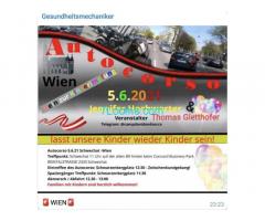 Gesundheitsmechaniker; Autokorso Wien-Schwechat; 05.06.21 11:00 Concorde Business Park!