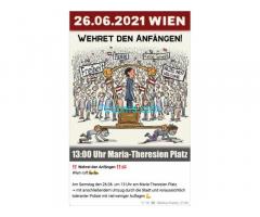 Gesundheitsmechaniker: Wien GrossDemo 26.06.21 13:00 Maria Theresien-Platz !