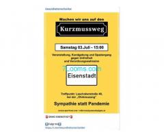 Gesundheitsmechaniker; Eisenstadt Spaziergang Veranstaltung gegen Unfreiheit 03.07.21 15:00;