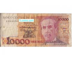 10000 Dez Mil Cruzados 10 Cruzados Novos Banco Central Do Brasil
