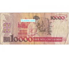 10000 Dez Mil Cruzados 10 Cruzados Novos Banco Central Do Brasil
