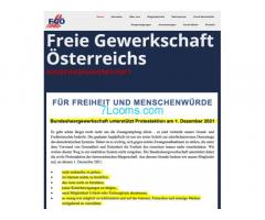 FGÖ Freie Gewerkschaft Österreichs für Freiheit und Menschenwürde ! SOS AUSTRIA