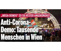 Großartige Demo in Wien für alle Corona Opfer.. Selbstmörder und in den Konkurs Getriebene!