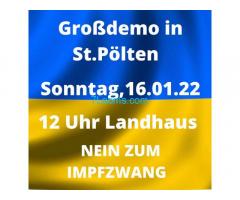 Gesundheitsmechaniker; St. Pölten Großdemo 16.01.2022 12:00 Landhaus NEIN ZUM IMPFZWANG!