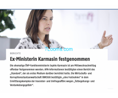 EX-Bundesministerin Karmasin der ÖVP festgenommen ! 03.03.2022 !!!