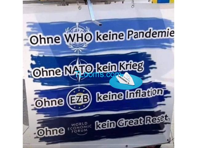 Ohne WHO kein Pandemie, Ohne NATO kein Krieg, Ohne EZB keine Inflation, Ohne WEF kein Great Reset!