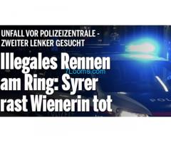 Illegales Autorennen am Ring in Wien Syrer tötet 48 jährige unbeteiligte Wienerin!! 11.09.22