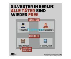 Silverster 2023 in Berlin alle Gewalttäter sind wieder frei..  !!!