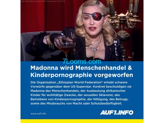 Madonna wird Menschenhandel und Kinderpornographie vorgeworfen !!