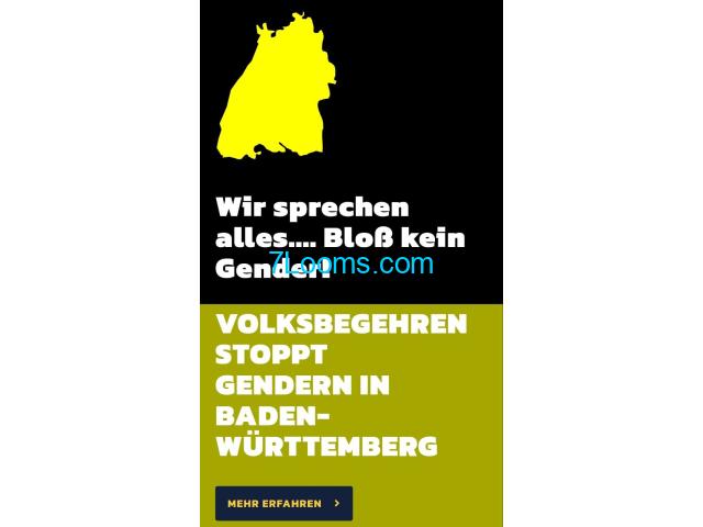 Volksbegehren STOPPT Gendern in Baden Würtenberg ! Wir sprechen alles bloss kein Gender !