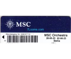 MSC Orchestra 2023 Board Card