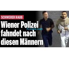 Schwerer Raub Polizei fahndet nach diesen Männern vom 07. Sept. 2023 Prinz-Eugen-Strasse!