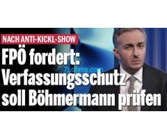 FPÖ fordert Verfassungsschutz soll Böhmermann prüfen, nach Anti Kickl Show !