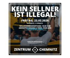Freitag 23. Feb. 2023 Kein Sellner ist ILLEGAL Chemnitz 18:00