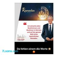 Noch Landeshautpmann Peter Kaiser wünscht allen Muslimen der Welt einen besinnlichen Ramadan!