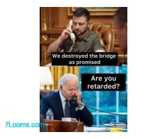 We destroyed the bridge as promised! Are you retarded?