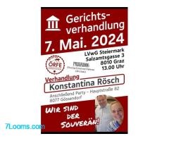 Dr. Kostanzia Rösch Gerichtsverhandlung 07. Mai 2024 Landesverwaltungsgericht Graz