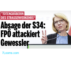 Die Totengräberin des Strassenverkehrs ! Absage der S34; FPÖ attackiert noch Ministerin Gewessler!