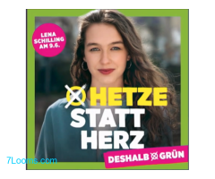 Lena Schilling am 09.06.2024 Hetze statt Herz Deshalb noch EU Grün Politikerin !