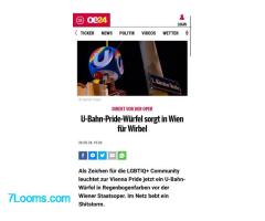 WienerLinien U-Bahn Pride Würfel sorgt für Mega Shitstorm in den Medien !