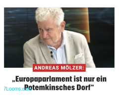 Andreas Mölzer : Europaparlament ist nur ein Potemkinsches Dorf !