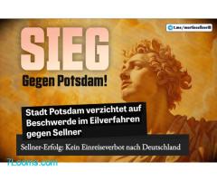 Sieg gegen Potsdam ! Sellner-Erfolg: Kein Einreiseverbot nach Deutschland !