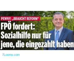 FPÖ fordert Sozialhilfe nur für jene, die einbezahlt haben !