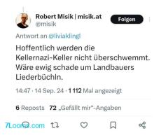 Robert Mislik Menschen verachtend wie eh und je.. dieser Aso...