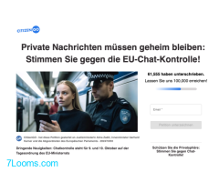 Private Nachrichten müssen geheim bleiben: Stimmen Sie gegen die EU-Chat-Kontrolle!