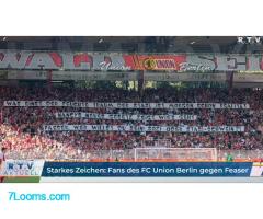 Starkes Zeichen: Fans des FC Union Berlin gegen Feaser