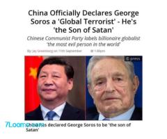 China Officially Declares George Soros a 'Global Terrorist' - He's 