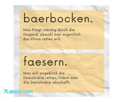 baerbocken. Man fliegt ständig durch die Gegend, obwohl man eigentlich das Klima retten will.