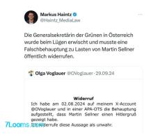 Die Generalsekretärin der Grünen in Österreich Olga Voglauer wurde beim Lügen erwischt und mußte nur