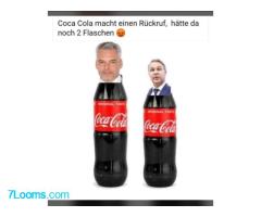 Coca Cola macht einen Rückruf, hätte da noch 2 Flaschen !  Nehammer, Babler